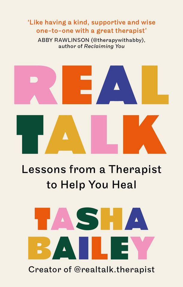 Real Talk: Lessons from a Therapist to Help you Heal book cover by Tasha Bailey
