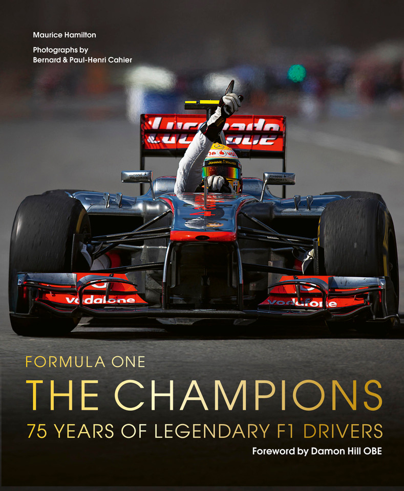 Formula One: The Champions: 75 years of legendary F1 drivers book cover by Maurice Hamilton