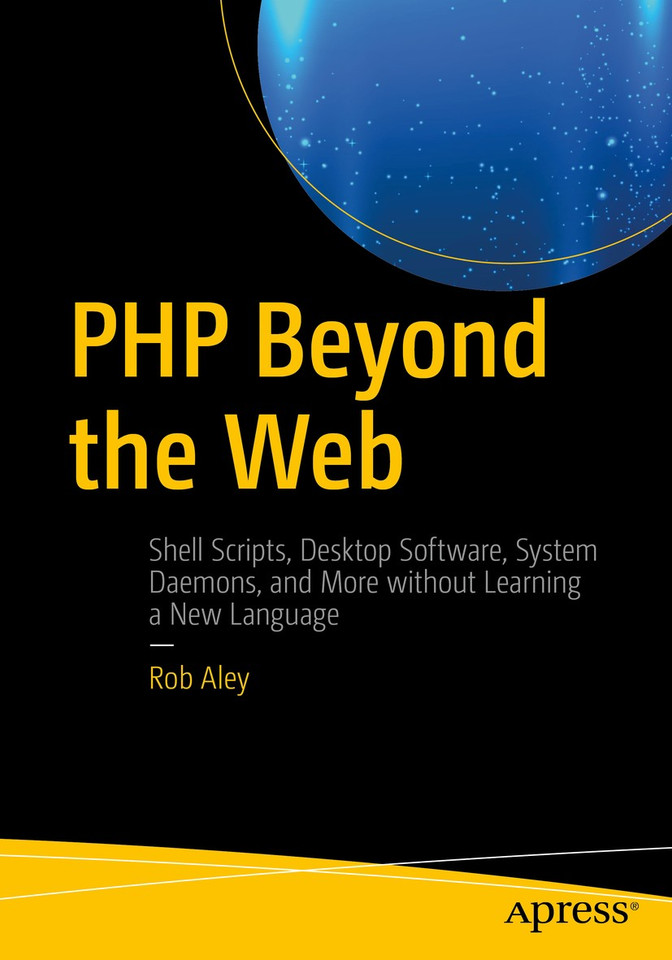 PHP Beyond the Web book cover by Rob Aley