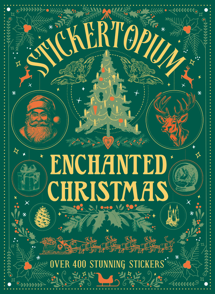 Stickertopium: Enchanted Christmas book cover by Design Eye