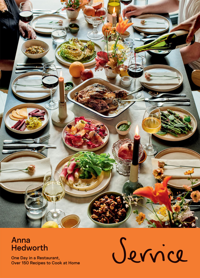 Service: One Day in a Restaurant, Over 150 Recipes to Cook at Home book cover by Anna Hedworth