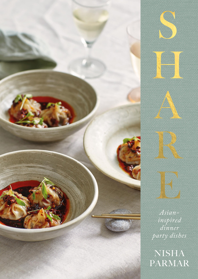 Share: Asian-inspired Dinner Party Dishes book cover by Nisha Parmar
