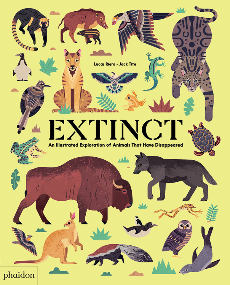 Extinct: An Illustrated Exploration of Animals That Have Disappeared book cover by Lucas Riera
