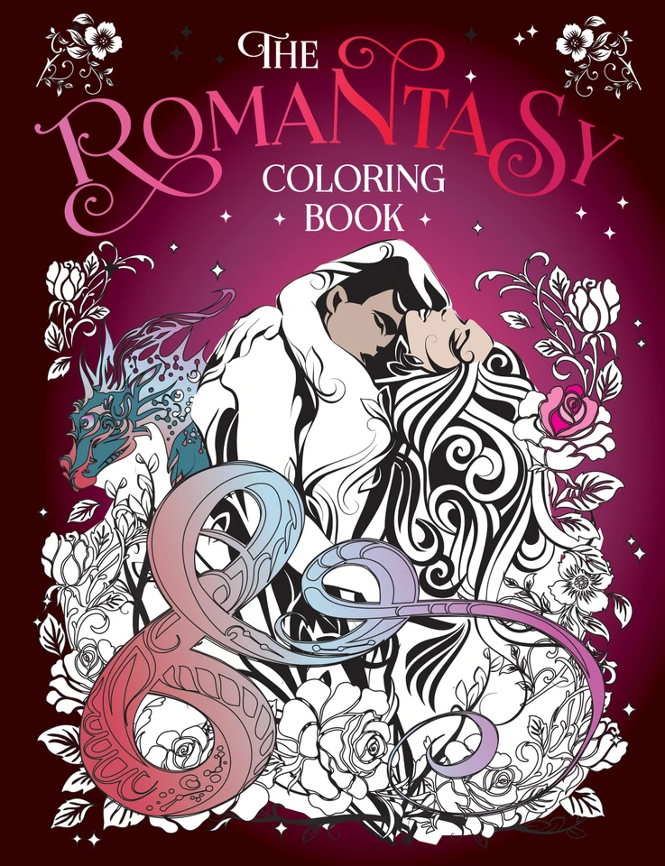 The Romantasy Coloring Book: A Fantastical Journey of Colour and Creativity book cover by Summersdale Publishers