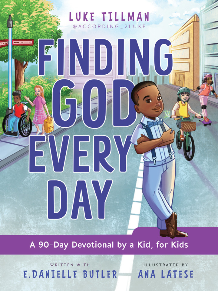 Finding God Every Day: A 90-Day Devotional by a Kid, for Kids book cover by Luke Tillman