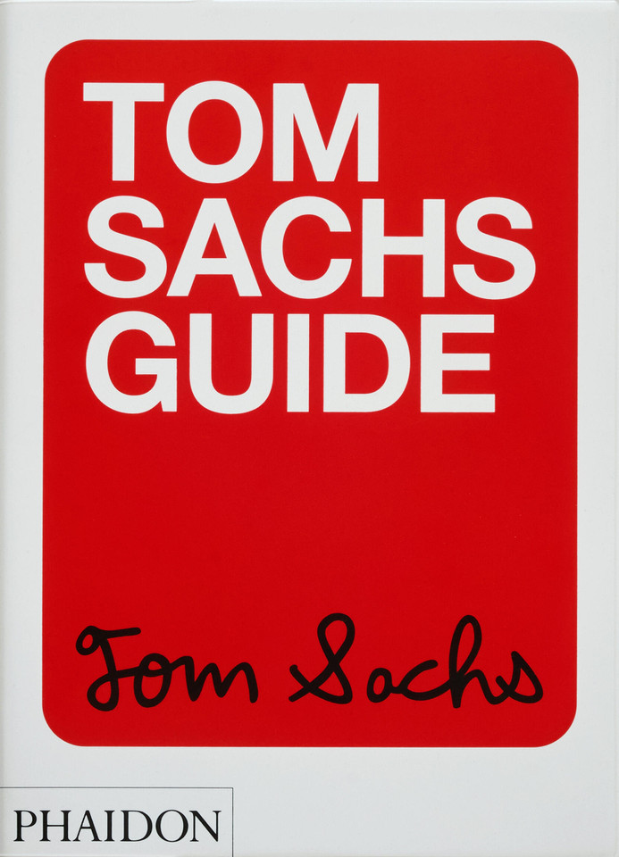 Tom Sachs Guide book cover by Howie Kahn, Yeju Choi, Tom Sachs