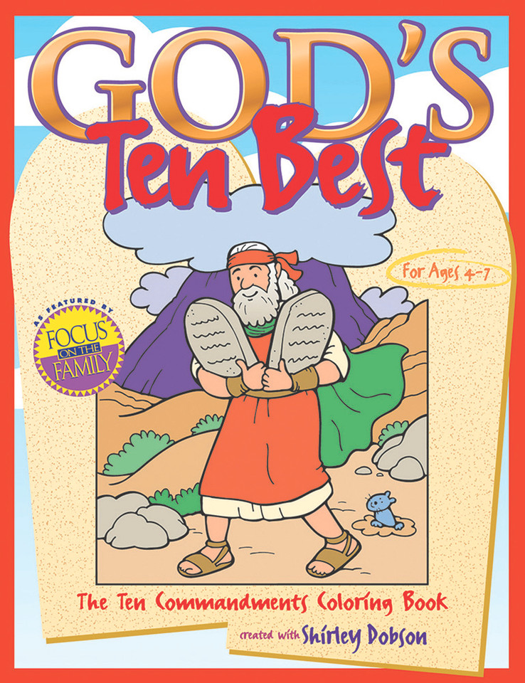 God's Ten Best: The Ten Commandments Coloring Book (Coloring Books) book cover by Gospel Light