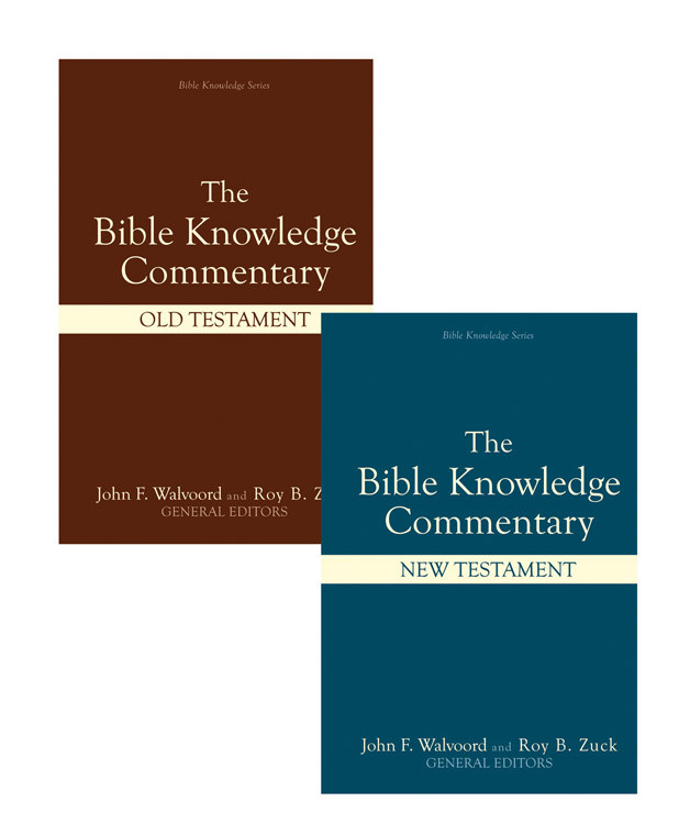 Bible Knowledge Commentary (2 Volume Set) (Bible Knowledge Series) book cover by John F. Walvoord, Roy B. Zuck