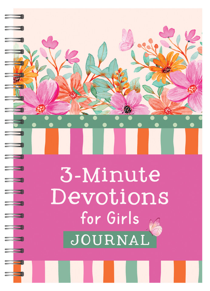 3-Minute Devotions for Girls Journal (3-Minute Devotions) book cover by Compiled by Barbour Staff