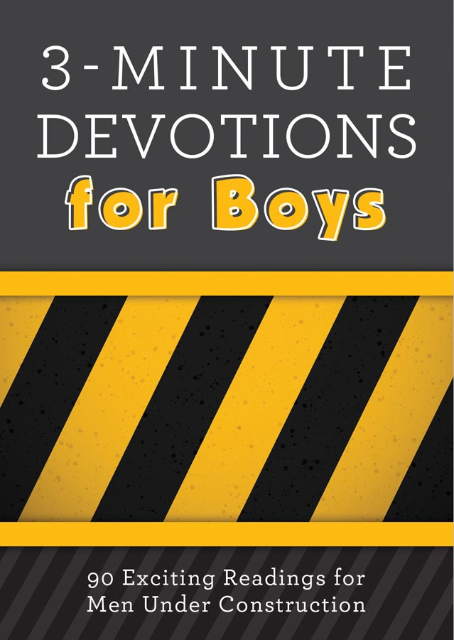 3-Minute Devotions for Boys: 90 Exciting Readings for Men Under Construction (3-Minute Devotions) book cover by Glenn Hascall