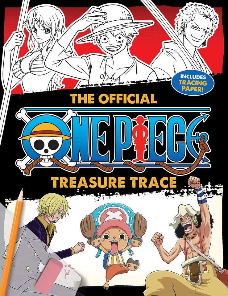 The Official One Piece Treasure Trace book cover by Scholastic