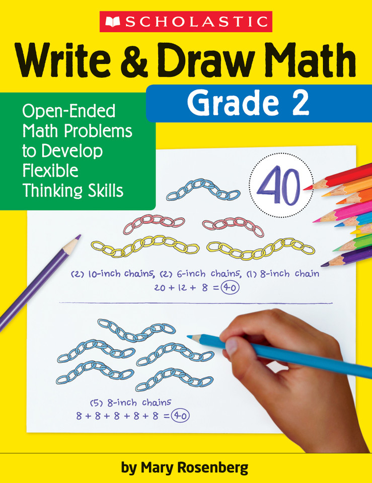 Write & Draw Math: Grade 2 book cover by Mary Rosenberg