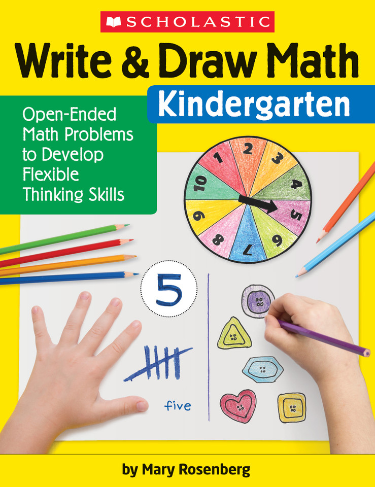 Write & Draw Math: Kindergarten book cover by Mary Rosenberg