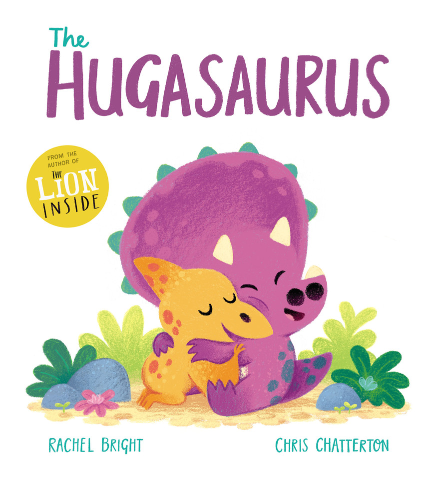 The Hugasaurus book cover by Rachel Bright