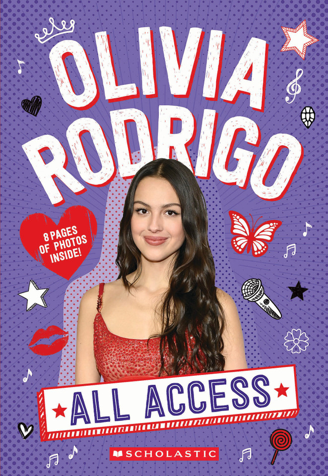 Olivia Rodrigo: All Access book cover by Emma Carlson Berne