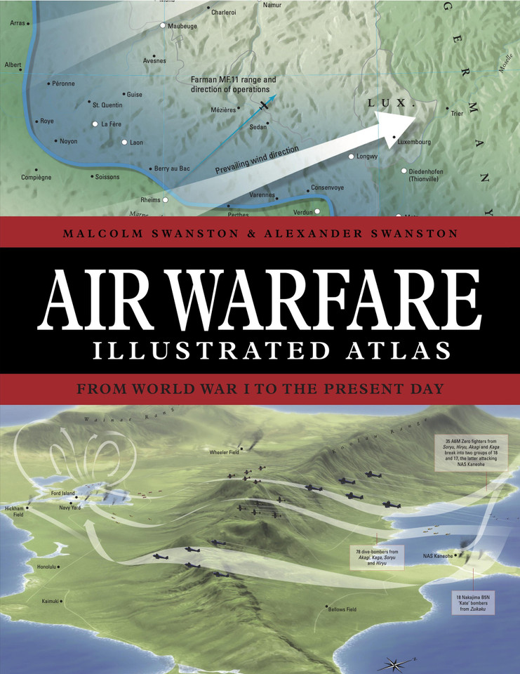 Air Warfare Illustrated Atlas: From World War I to the Present Day (Atlas) book cover by Malcolm Swanston, Alexander Swanston