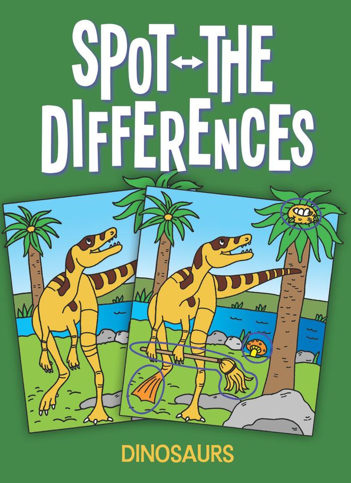 Spot-the-Differences Dinosaurs (Dover Little Activity Books: Dinosaurs) book cover by Fran Newman D'Amico