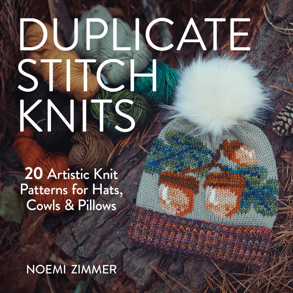 Duplicate Stitch Knits: 20 Artistic Knit Patterns for Hats, Cowls and Pillows book cover by Noemi Zimmer