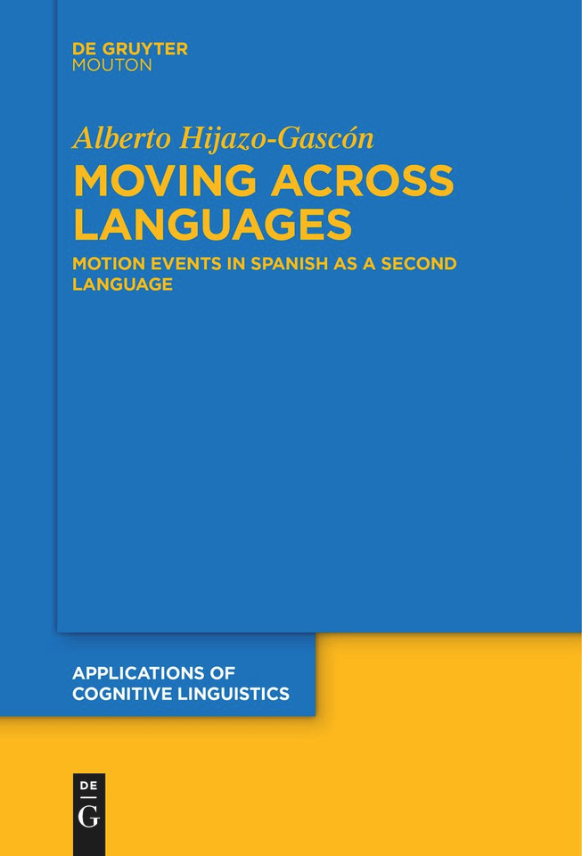 Moving Across Languages: Motion Events in Spanish as a Second Language book cover by Alberto Hijazo-Gascón