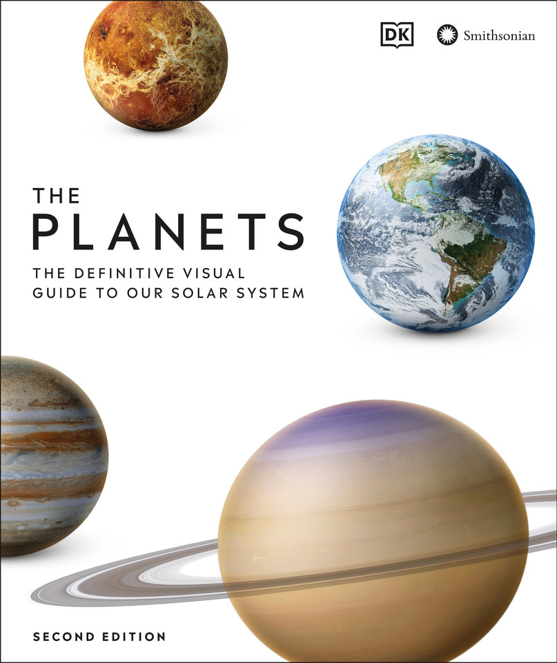 The Planets: The Definitive Visual Guide to Our Solar System book cover by DK