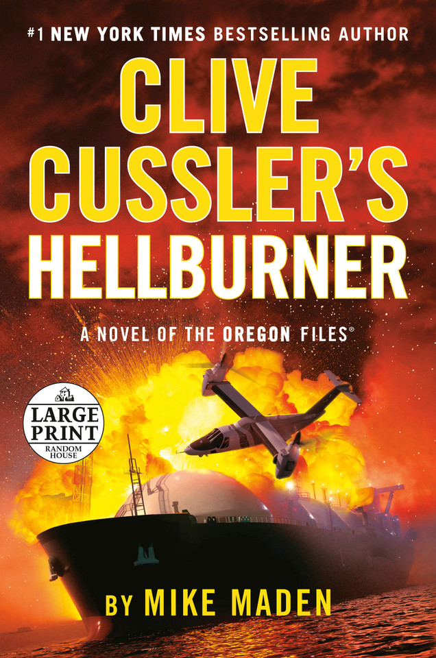 Clive Cussler's Hellburner (The Oregon Files) book cover by Mike Maden