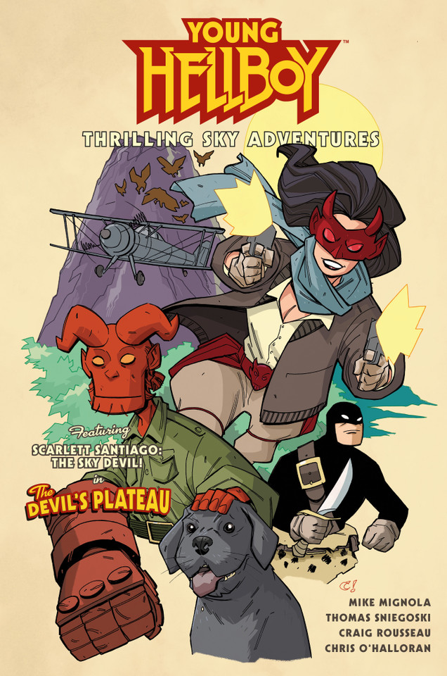 Young Hellboy: Thrilling Sky Adventures (Young Hellboy) book cover by Mike Mignola, Thomas Sniegoski