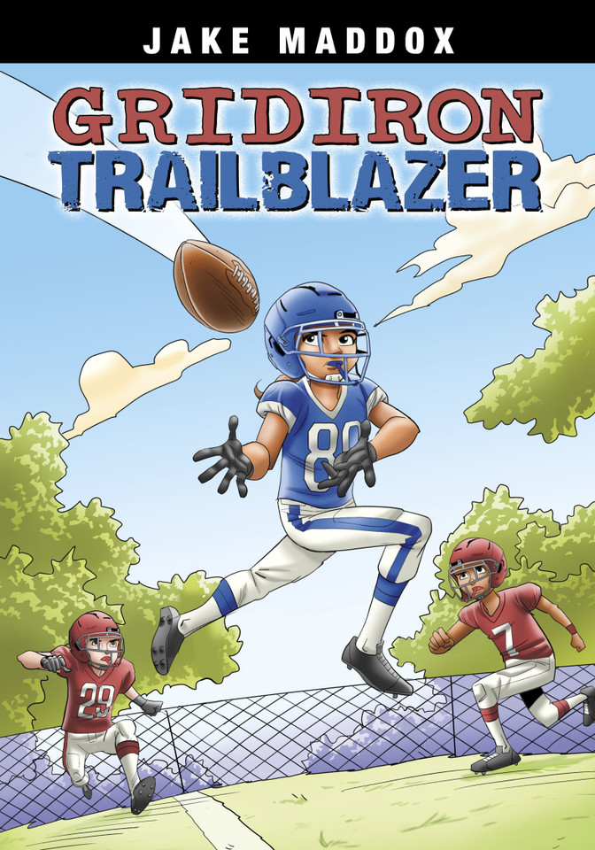 Gridiron Trailblazer (Jake Maddox Sports Stories) book cover by Jake Maddox