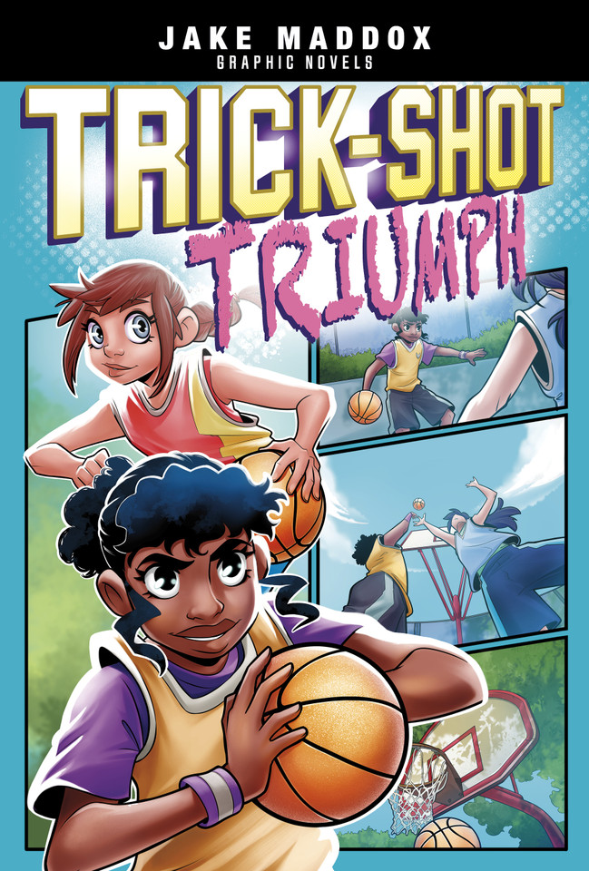 Trick-Shot Triumph (Jake Maddox Graphic Novels) book cover by Jake Maddox