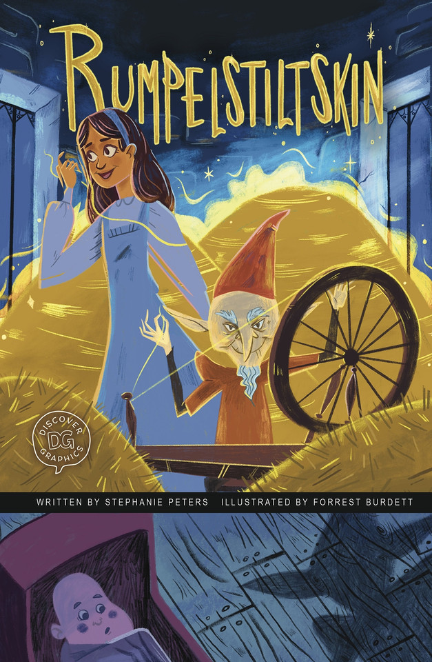 Rumpelstiltskin: A Discover Graphics Fairy Tale (Discover Graphics: Fairy Tales) book cover by Stephanie True Peters