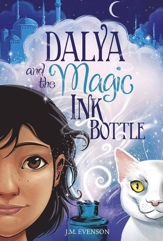 Dalya and the Magic Ink Bottle book cover by J.M. Evenson