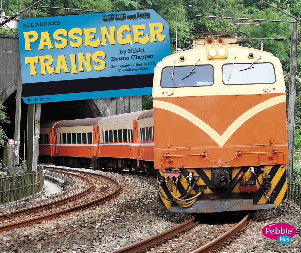 Passenger Trains (All Aboard!) book cover by Nikki Bruno Clapper