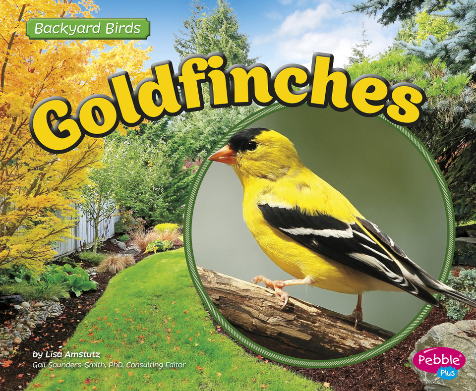 Goldfinches (Backyard Birds) book cover by Lisa J. Amstutz