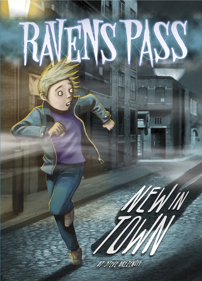 New In Town (Ravens Pass) book cover by Steve Brezenoff