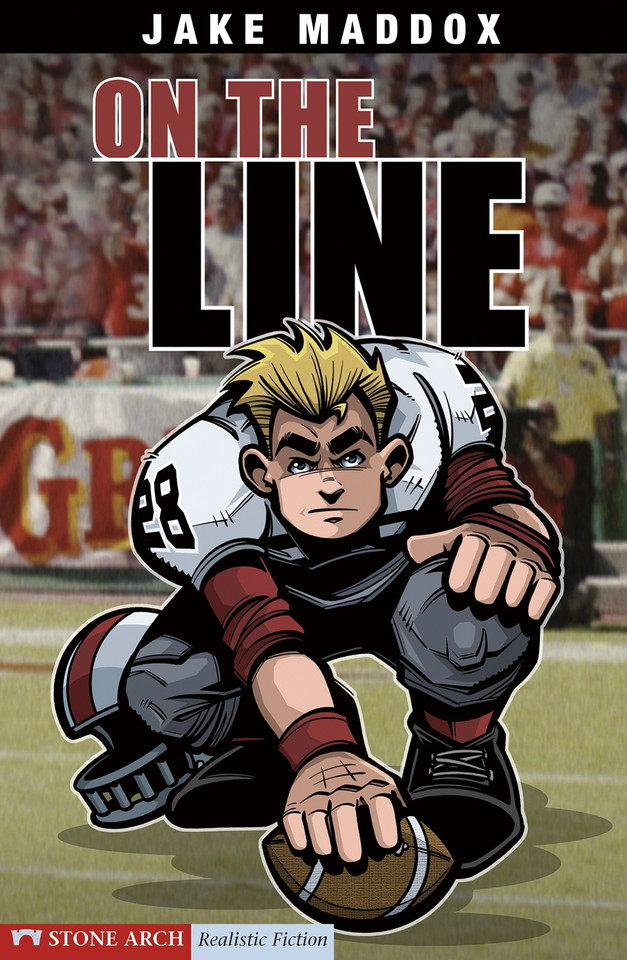On the Line (Jake Maddox Sports Stories) book cover by Jake Maddox