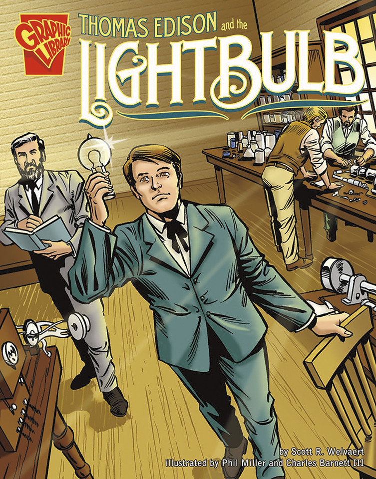 Thomas Edison and the Lightbulb (Inventions and Discovery) book cover by Scott R. Welvaert