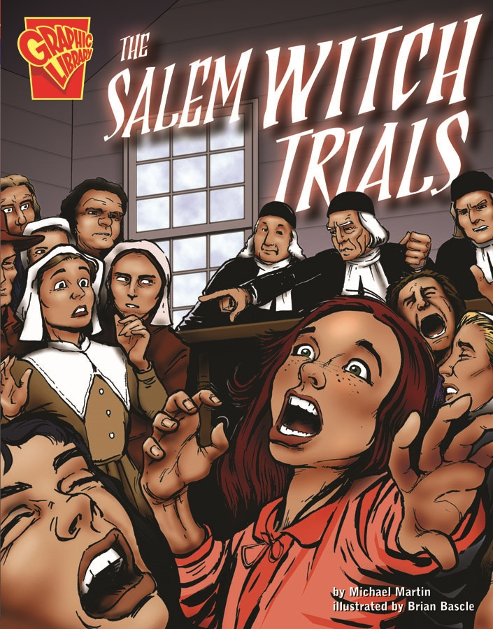 The Salem Witch Trials (Graphic History) book cover by Michael J. Martin