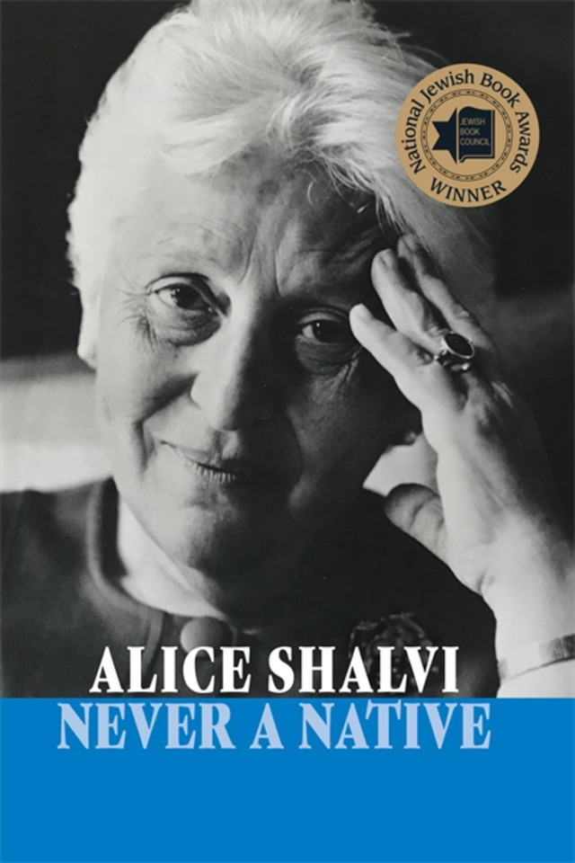 Never a Native book cover by Alice Shalvi