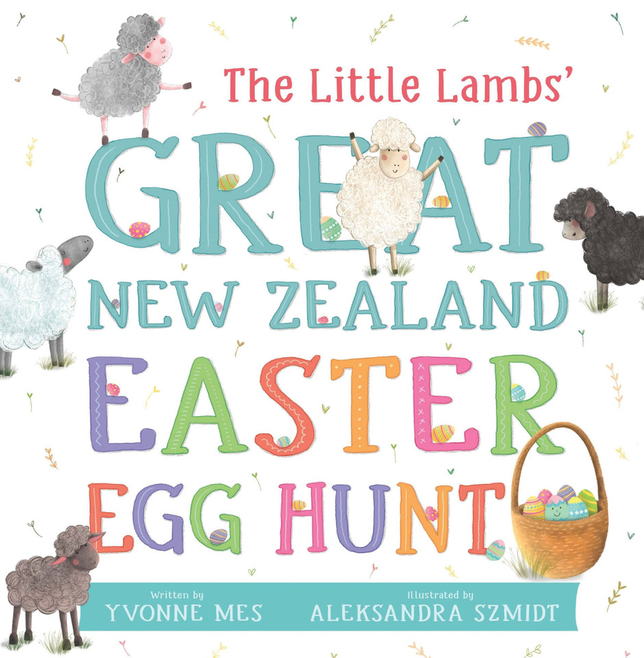 The Little Lambs' Great New Zealand Easter Egg Hunt book cover by Yvonne Mes