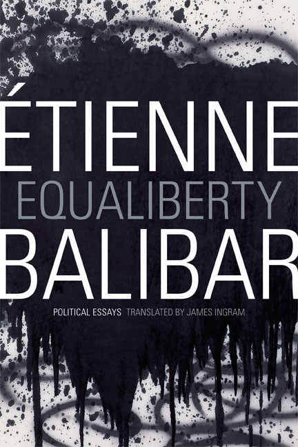 Equaliberty: Political Essays book cover by Étienne Balibar