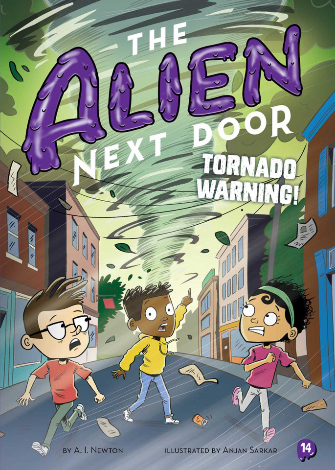 The Alien Next Door 14: Tornado Warning! (The Alien Next Door) book cover by A.I. Newton
