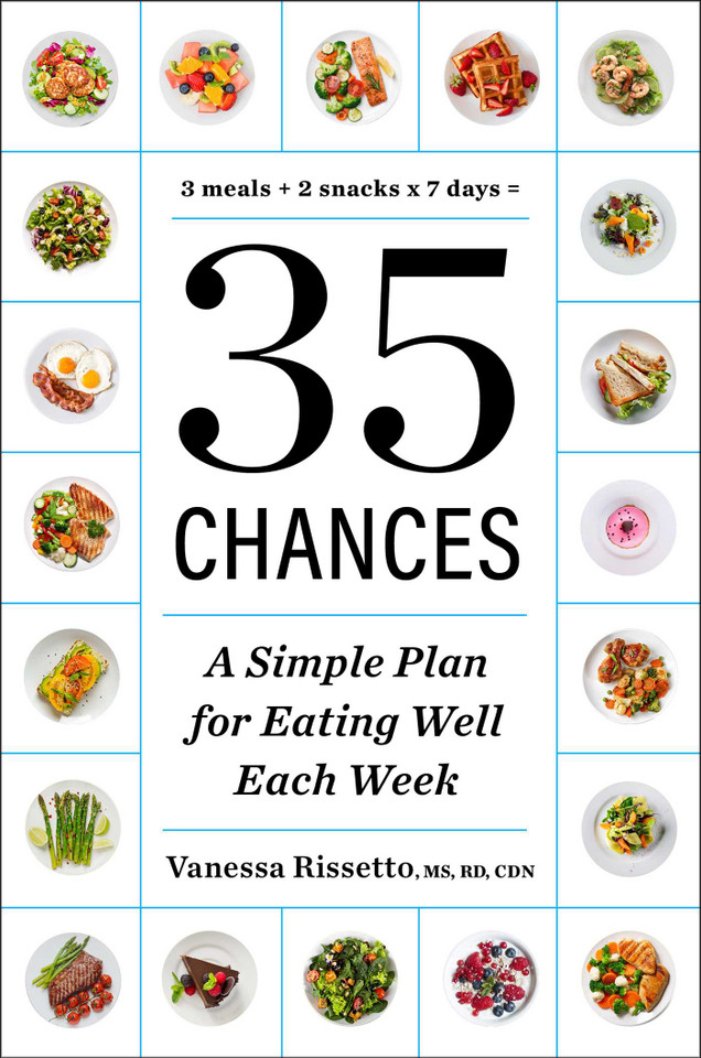 35 Chances: A Simple Plan for Eating Well Each Week book cover by Vanessa Rissetto