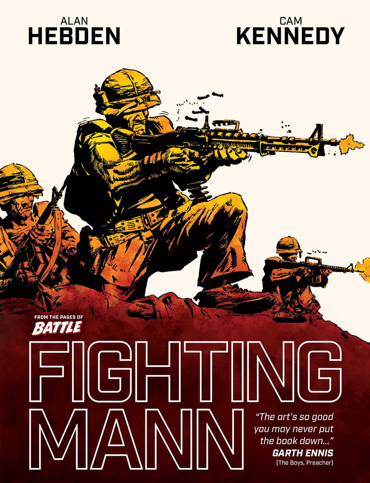 Fighting Mann book cover by Alan Hebden