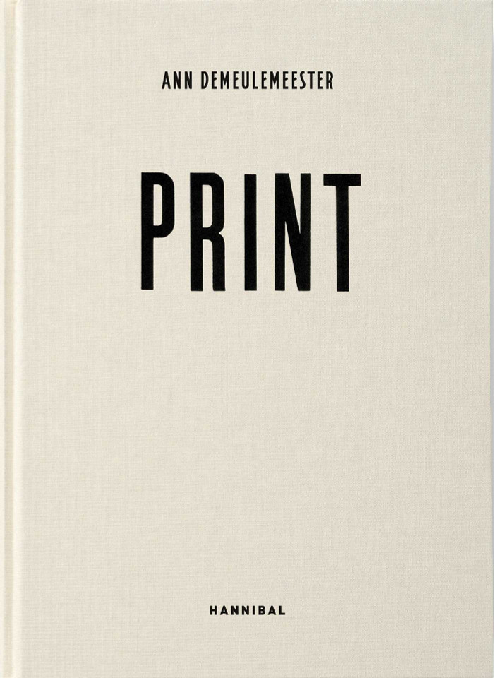 Ann Demeulemeester PRINT book cover by Ann Demeulemeester