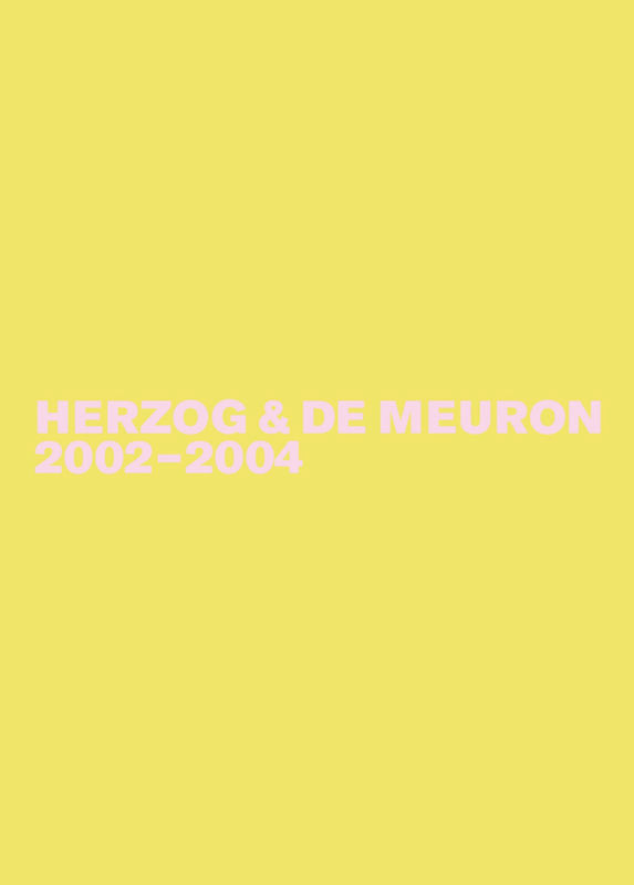Herzog & de Meuron 2002-2004 book cover by Gerhard Mack