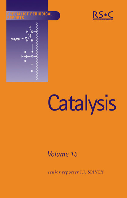 Catalysis: Volume 15 book cover by 