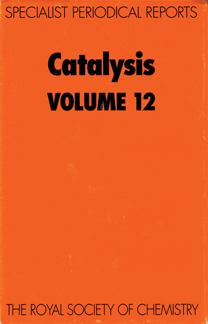 Catalysis: Volume 12 book cover by 