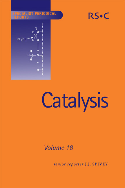 Catalysis: Volume 18 book cover by 