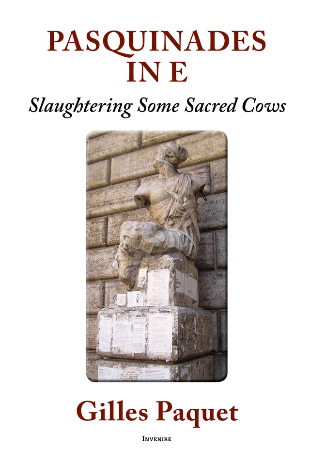 Pasquinade in E: Slaughtering Some Sacred Cows book cover by Gilles Paquet