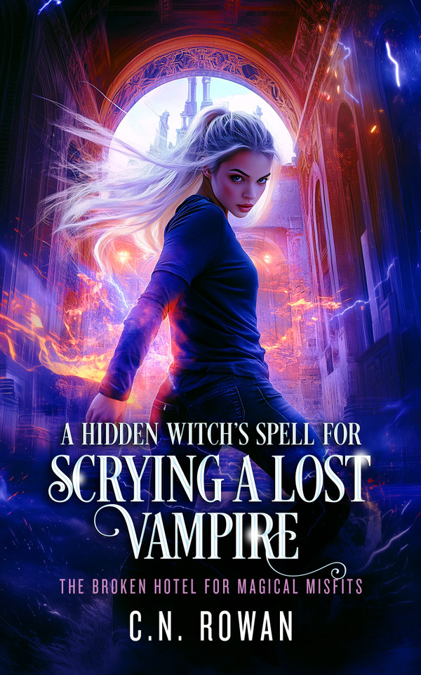 A Hidden Witch's Spell For Scrying A Lost Vampire: An urban fantasy magical rescue mission book cover by C.N. Rowan