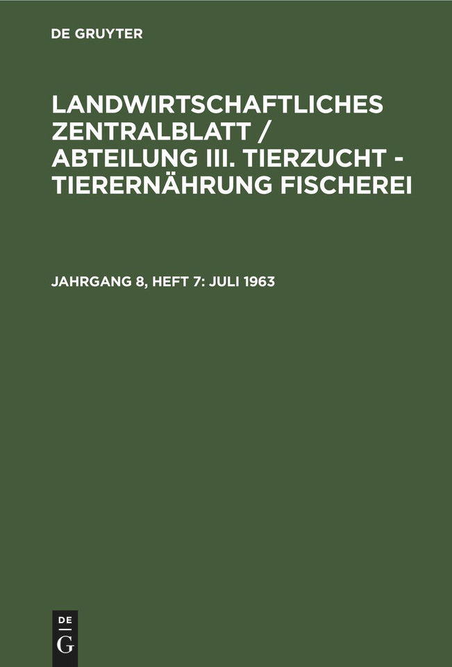 Juli 1963 [9783112542538]